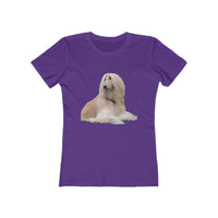 Afghan Hound Women's Slim Fitted Ringspun Cotton Tee