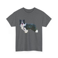 Border Collie '#1'  -  Unisex Heavy Cotton Tee