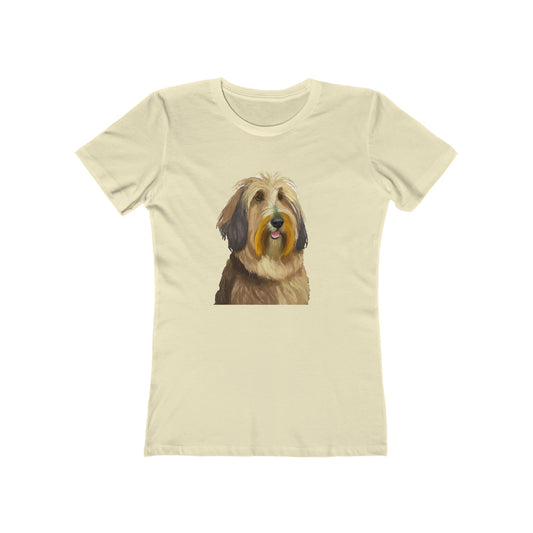 Elegant Bergamasco Sheepdog Women's Fitted Ringspun Cotton Tee