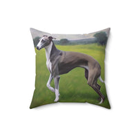 Greyhound Spun Polyester Throw Pillow