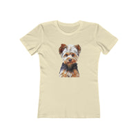 Yorkshire Terrier Women's Slim Fit Ringspun Cotton Tee