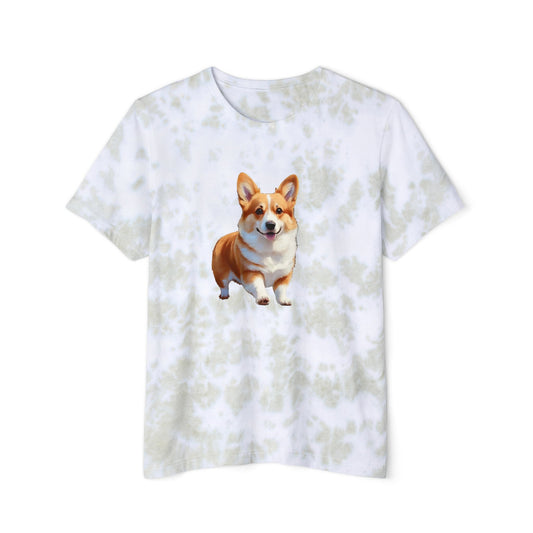 Welsh Corgi Puppy - Unisex Fashion Tie-Dyed T-Shirt