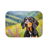 Black & Tan Coonhound Bathroom Rug Mat