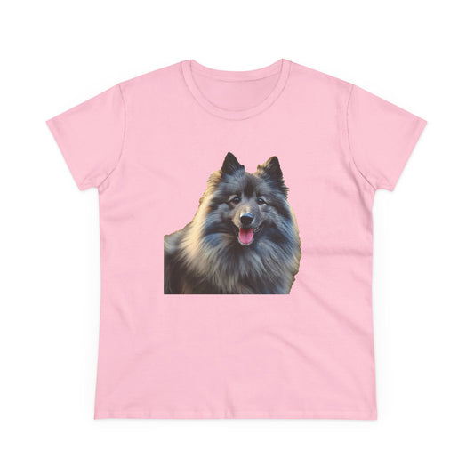 Keeshond Women's Midweight Cotton Tee