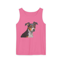 Teddy Roosevelt Terrier Unisex Relaxed Fit Garment-Dyed Tank Top