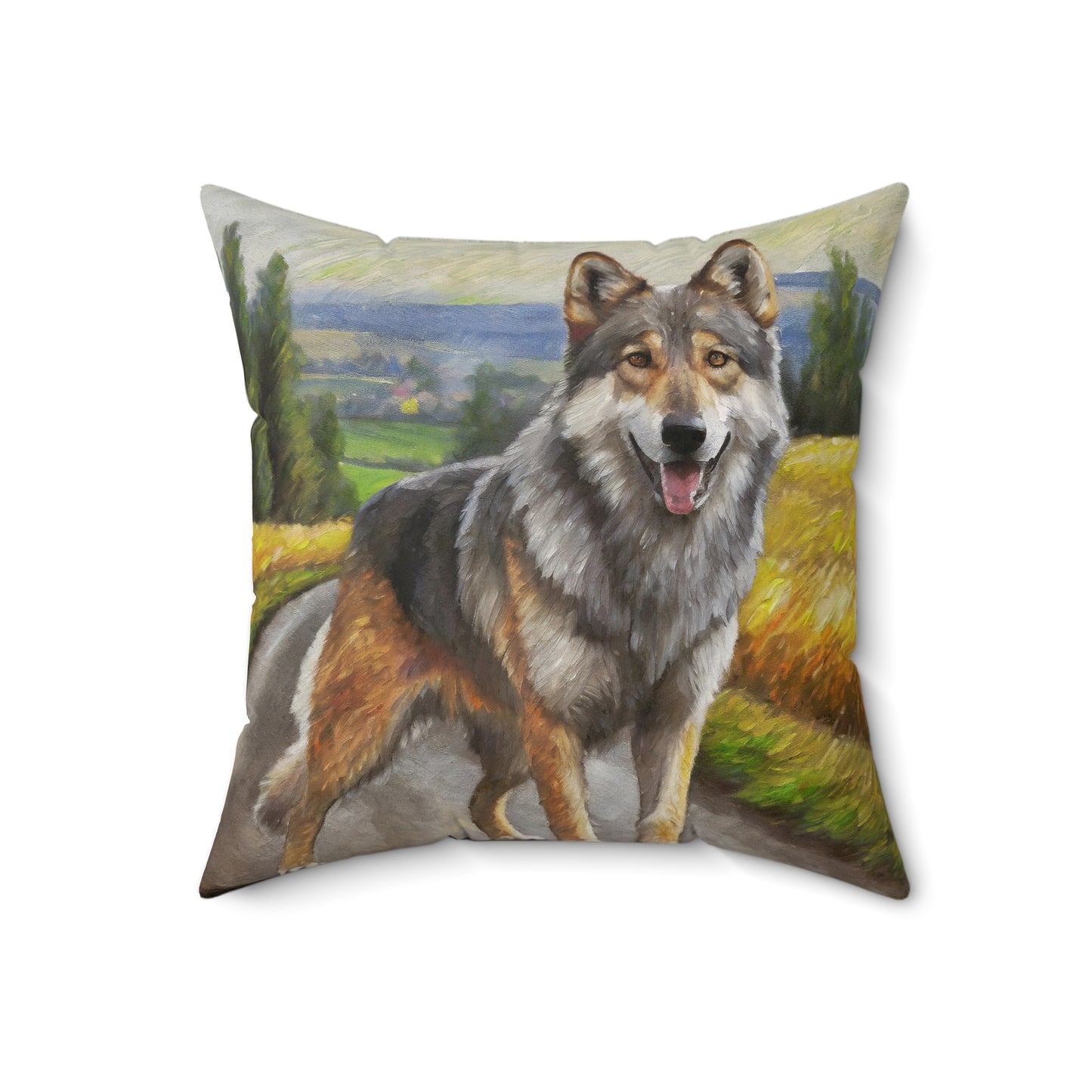 Czechoslovakian Vlciak Wolfdog Throw Pillow
