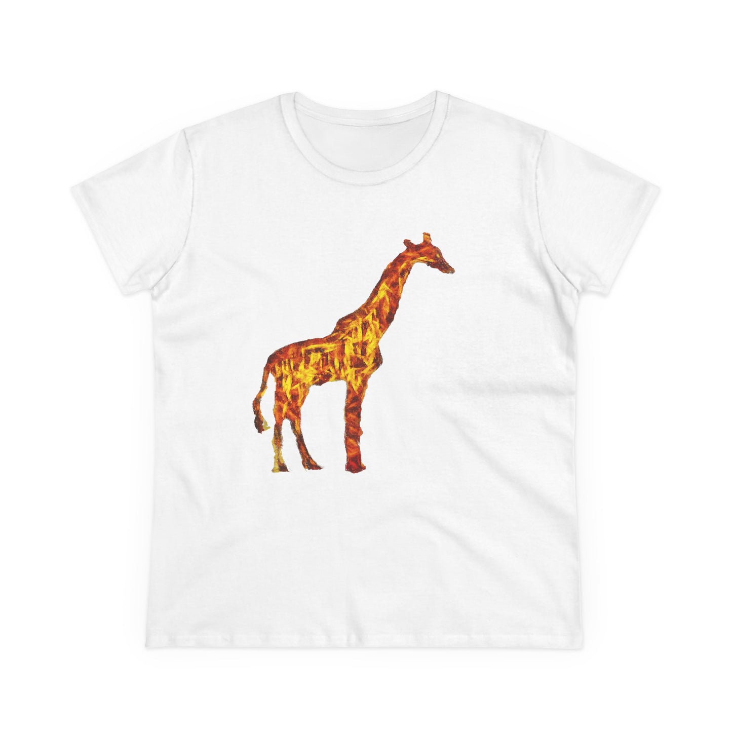 Giraffe 'Camile' Women's Midweight Cotton Tee