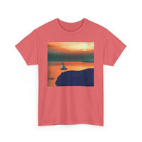 Kastro Sunset (Sifnos Island, Greece) Unisex Heavy Cotton Tee