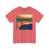 Kastro Sunset (Sifnos Island, Greece) Unisex Heavy Cotton Tee