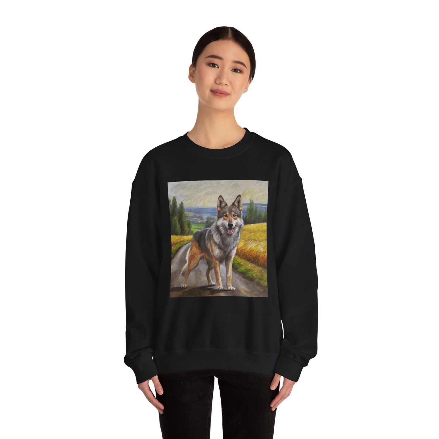 Czechoslovakian Vlcak -Unisex 50/50 Crewneck Sweatshirt