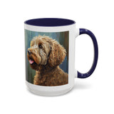 Labradoodle  =- Ceramic Accent Mug - 2 Sizes