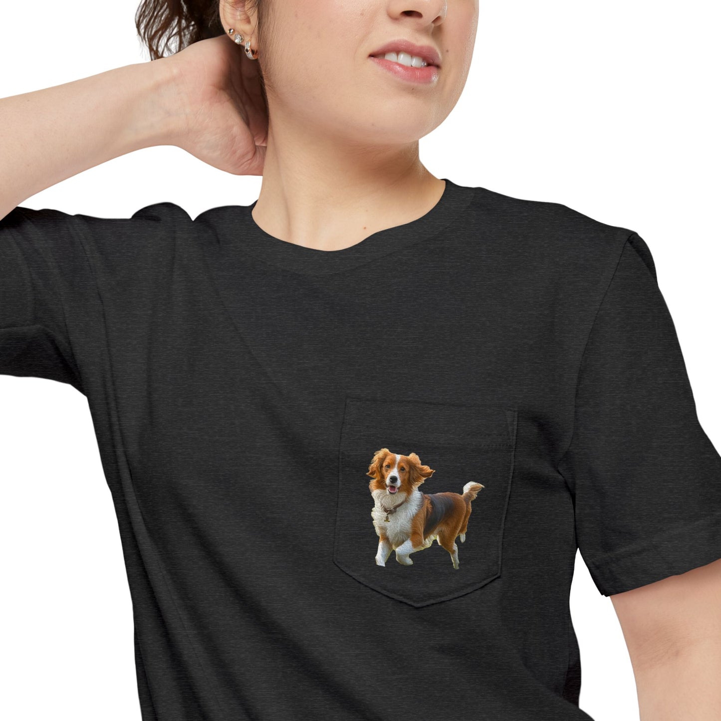 Kooikerhondje Adventure Pocket Tee for All-Day Fun