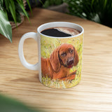 Redbone Coonhound    -  Ceramic Mug 11oz