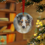 Australian Shepherd 'Zack' Metal Ornament