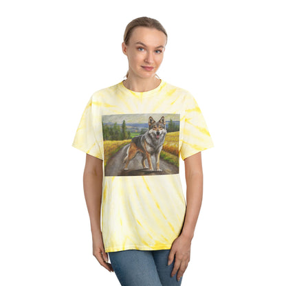 Czechoslovakian Vlciak Wolfdog Classic Tie-Dye Tee, Cyclone