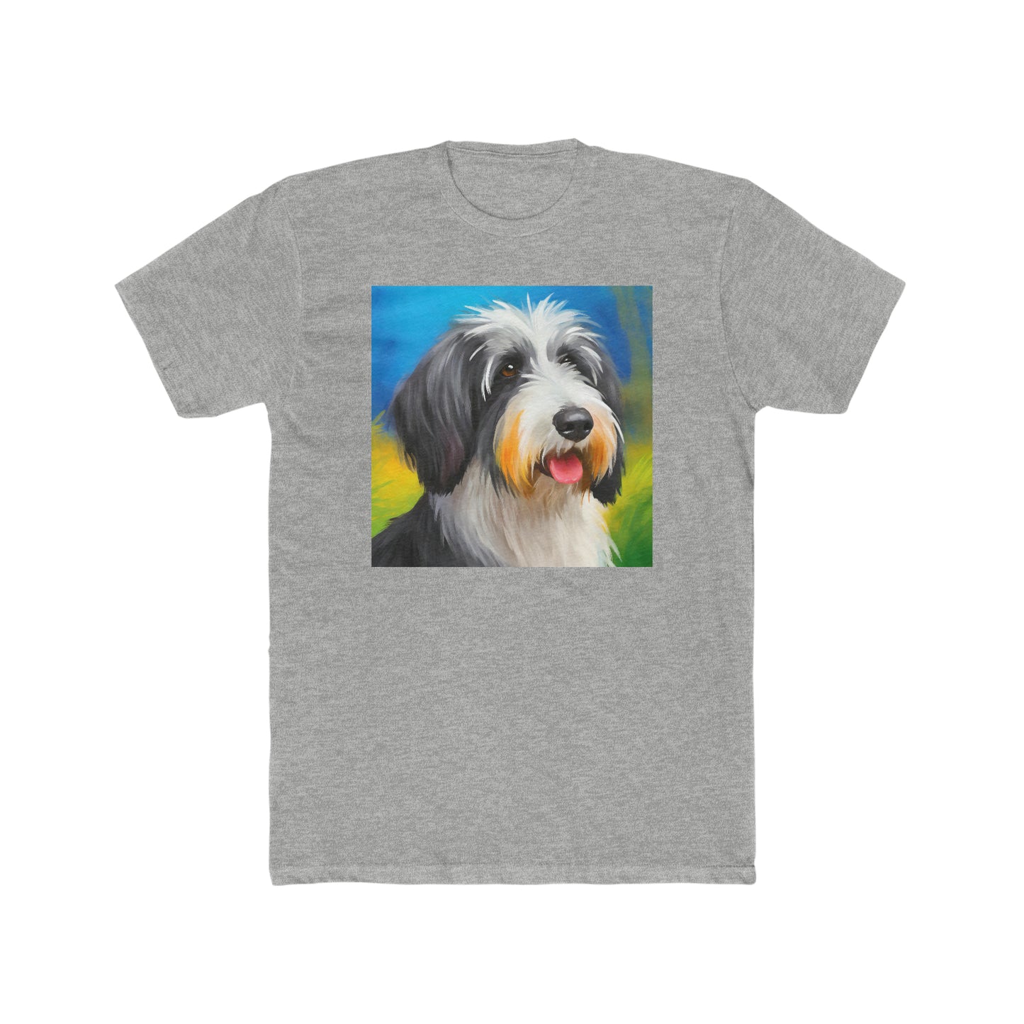 Polish Lowland Sheepdog --  Men's Fitted Cotton Crew Tee