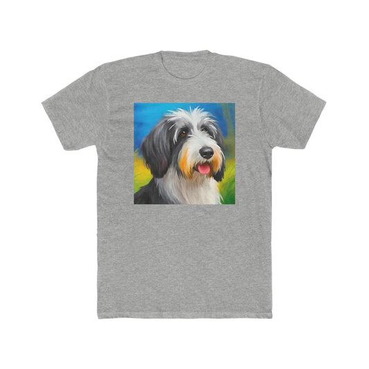 Polish Lowland Sheepdog --  Men's Fitted Cotton Crew Tee