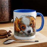 King Charles Spaniel - Accent - Ceramic Coffee Mug, 11oz