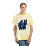 Belgian Shepherds  --  Unisex Cotton Tie-Dye Tee, Cyclone