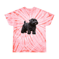 Black Russian Terrier Tie-Dye Tee, Cyclone