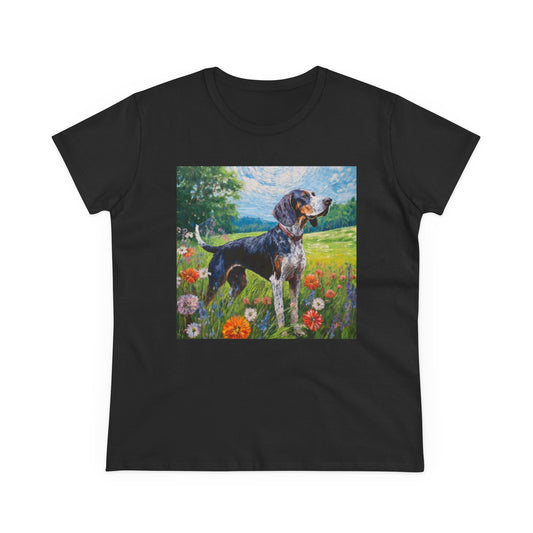 Bluetick Coonhound Women's Midweight Cotton Tee