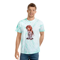 German Shorthair Pointer 'Benny' UnisexTie-Dye Tee, Cyclone