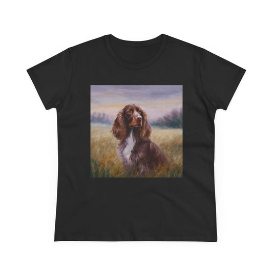 Field Spaniel Women's Midweight Cotton Tee