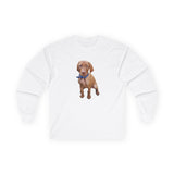 Vizsla 'Augie' Unisex Cotton Long Sleeve Tee