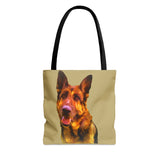 "Bayli the German Shepherd" Tote Bag