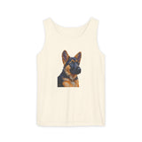 German Shepherd Puppy Unisex Relaxed Fit Tank Top