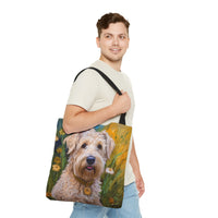 Soft Coated Wheaten Terrier Polyester Tote Bag (AOP)