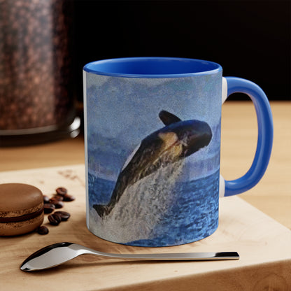 Whale - 'Leviathan' Accent Coffee Mug, 11oz