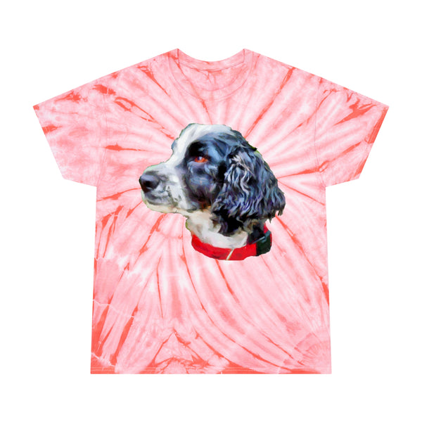 English Cocker Spaniel 'Tango'  Classic Cotton Tie-Dye Tee, Cyclone