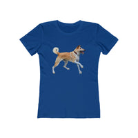 Korean Jindo Women's Slim Fitted Ringspun Cotton Tee