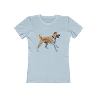 Korean Jindo Women's Slim Fitted Ringspun Cotton Tee