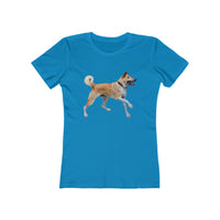 Korean Jindo Women's Slim Fitted Ringspun Cotton Tee