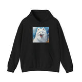 Cozy Samoyed  Unisex 50/50 Hooded Sweatshirt  | Perfect Gift for Dog Lovers