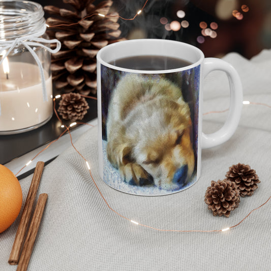 Golden Retriever 'Zuko' White Ceramic Mug 11oz