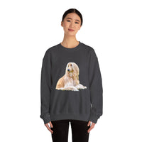 Afghan Hound Unisex 50/50  Crewneck Sweatshirt