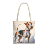 Wire Fox Terrier Polyester Tote Bag (AOP)