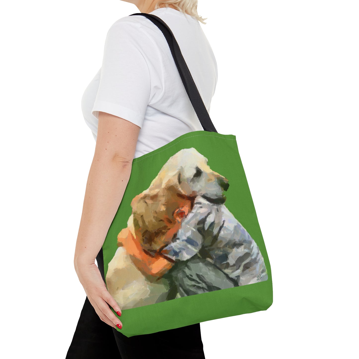Yellow Lab and Child  -  Tote Bag