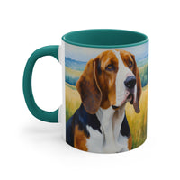 American English Coonhound - Accent - Ceramic Coffee Mug, 11oz