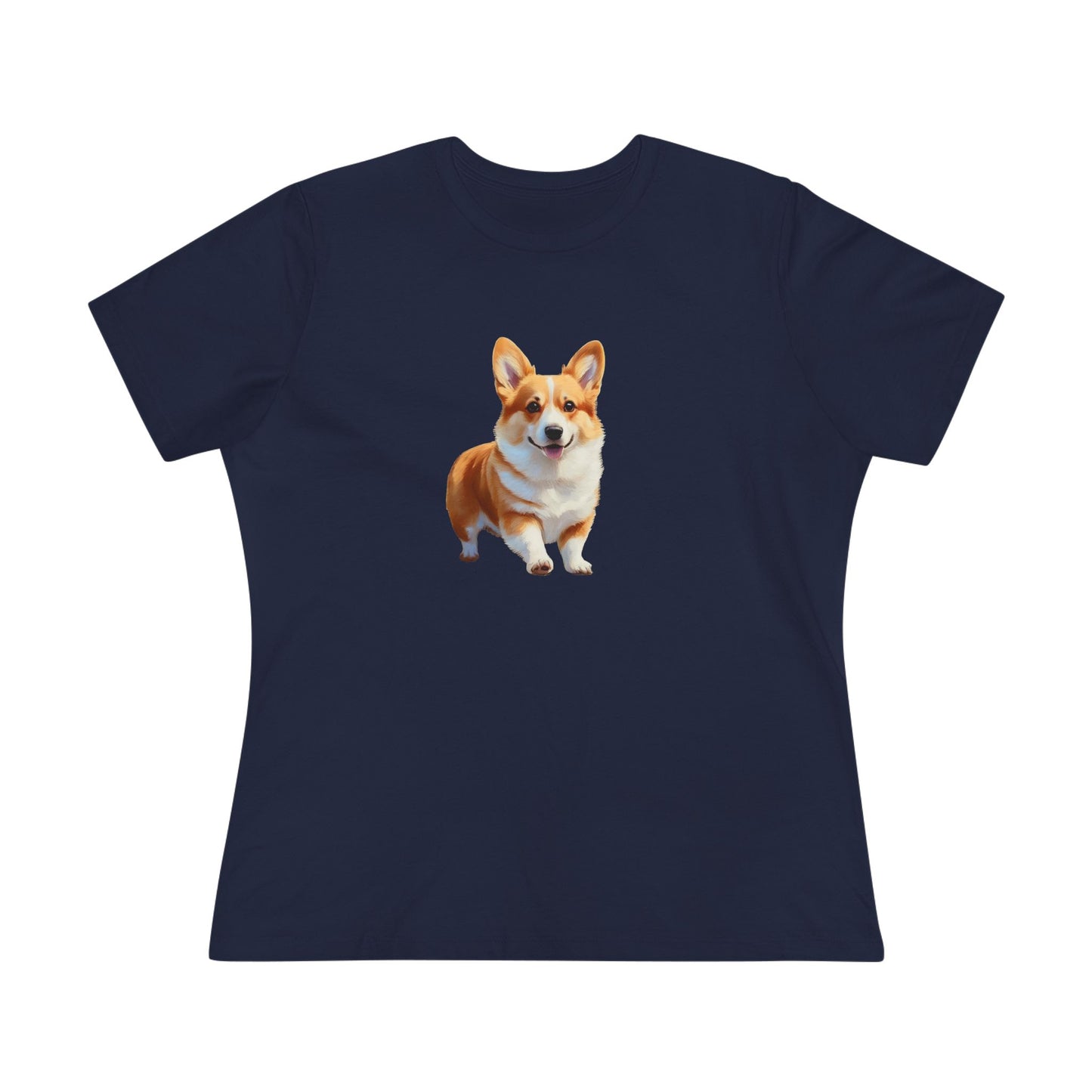 Welsh Corgi Puppy Women's Relaxed Fit Cotton Tee