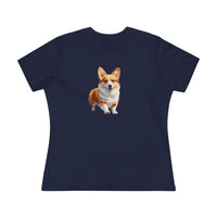 Welsh Corgi Puppy Women's Relaxed Fit Cotton Tee