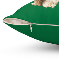 Glen of Imaal Terrier  -  Spun Polyester Throw Pillow