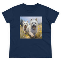 Cairn Terriers  -  Women's Midweight Cotton Tee