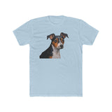 Teddy Roosevelt Terrier - Men's Fitted Cotton Crew Tee