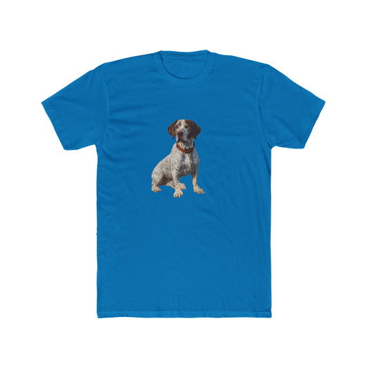 Braque du Bourbonnais - Men's Fitted Cotton Crew Tee