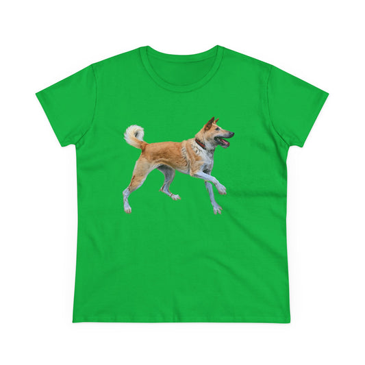 Korean Jindo Women's Midweight Cotton Tee