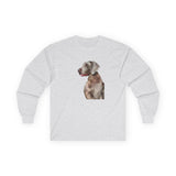 Weimaraner 'Rocky' Unisex Cotton Long Sleeve Tee